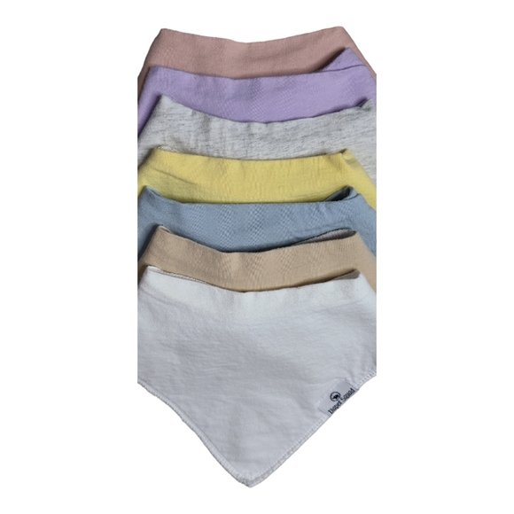 7 Diaper Squad Organic Bandana Bibs - Picture 2 of 6